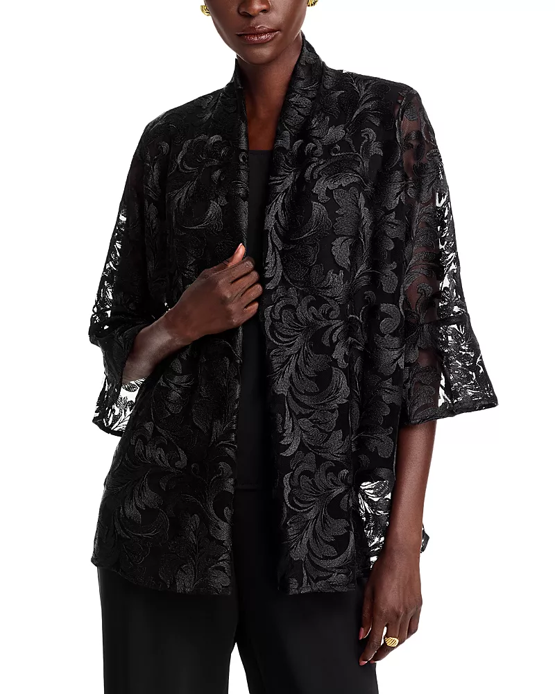 Caroline Rose Bella Lace Draped Cardigan