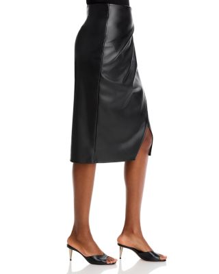 The Melania Faux Leather Skirt