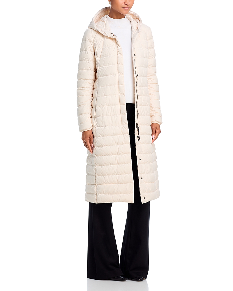 Parajumpers Omega Long Coat In Moonbeam
