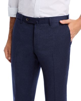 Melange Stretch Flannel Slim Fit Trousers