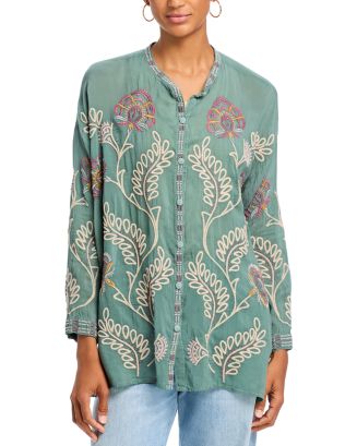 Johnny Was Audrey Embroidered Tunic | Bloomingdale's