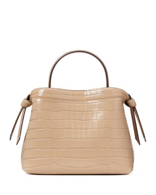 Knott Medium Embossed Leather Handbag