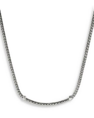 Sterling Silver JH Essentials Diamond Pav&eacute; Necklace, 16-18"