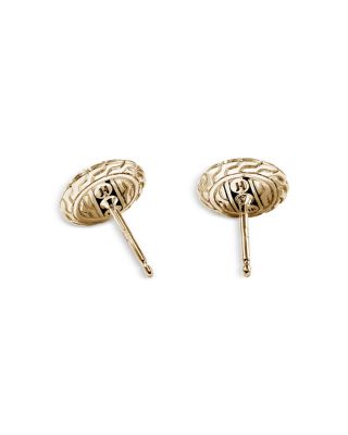 14K Yellow Gold JH Essentials Diamond Pav&eacute; Stud Earrings 