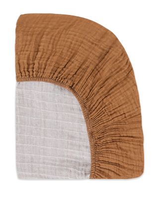 Crib Sheet in GOTS Certified Organic Muslin Cotton
