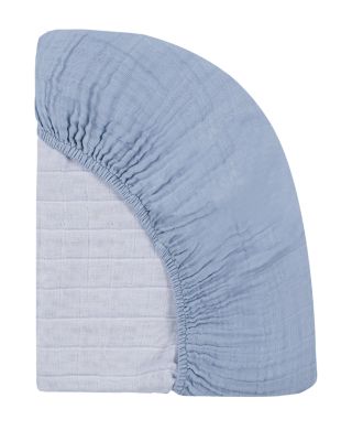 Mini Crib Sheet in GOTS Certified Organic Muslin Cotton