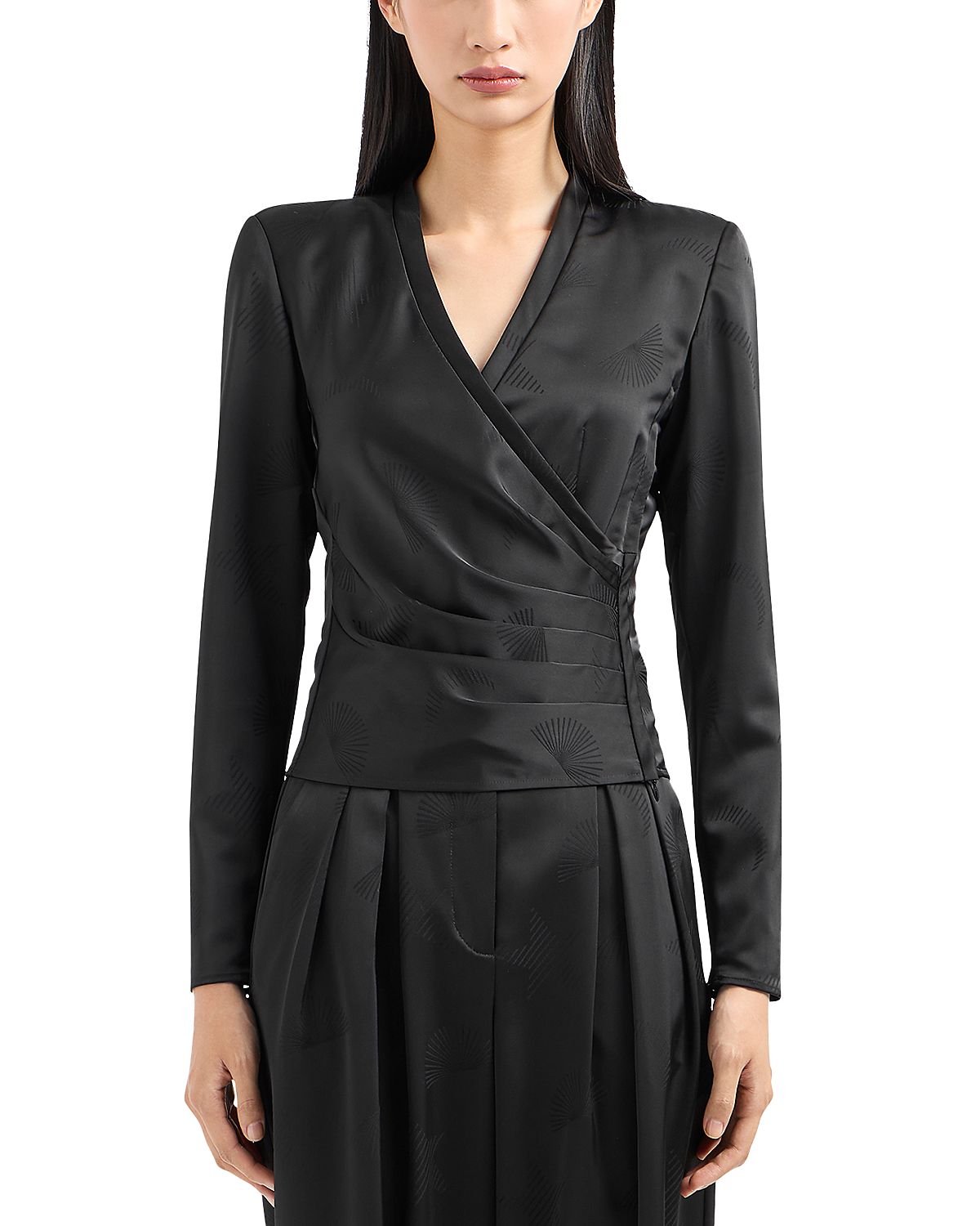 Emporio Armani Faux Wrap Top