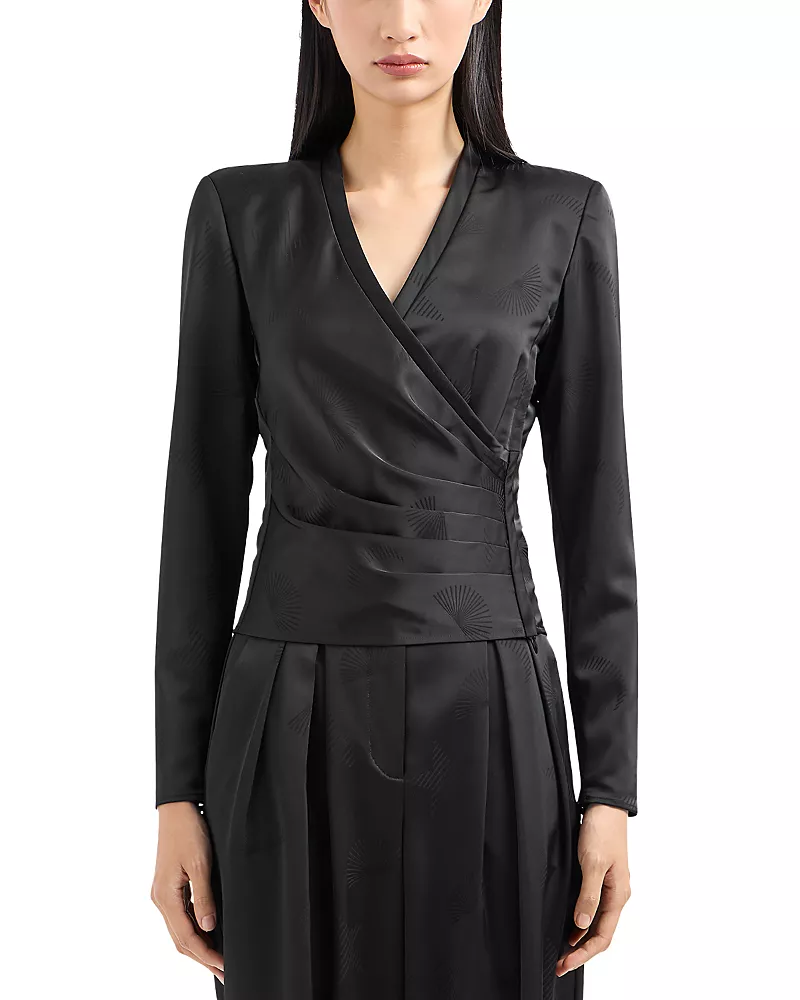 Emporio Armani Faux Wrap Top