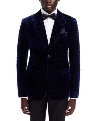 Slim Fit Peak Lapel Velvet Jacket - Exclusive