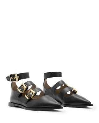 ALLSAINTS - Women's Susan Buckled Flats