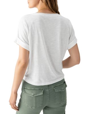 All Day Tie Front Tee