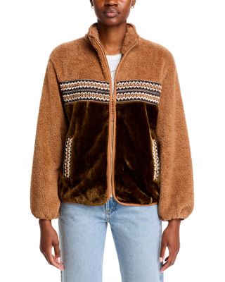 UGG® Marlene Sherpa Jacket Heritage Braid | Bloomingdale's Women