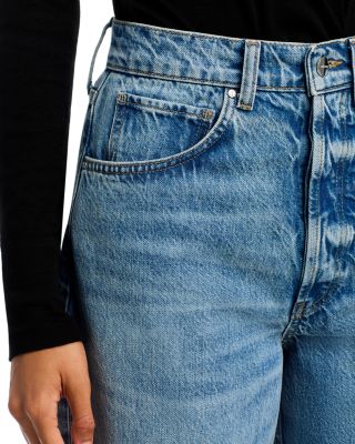 Rick High Rise Ankle Wide Leg Jeans in Alto Blue