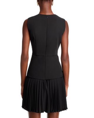 Haddy Mixed Media Pleated Dress