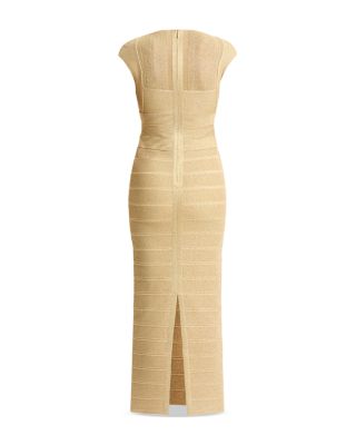 Textured Sheer Bustier Gown