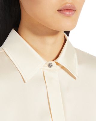 Max Mara Studio Baden Stretch Silk Shirt | Bloomingdale's