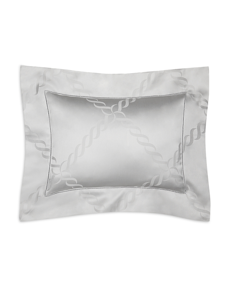 Pratesi Ori Treccia Boudoir Sham In Sterling