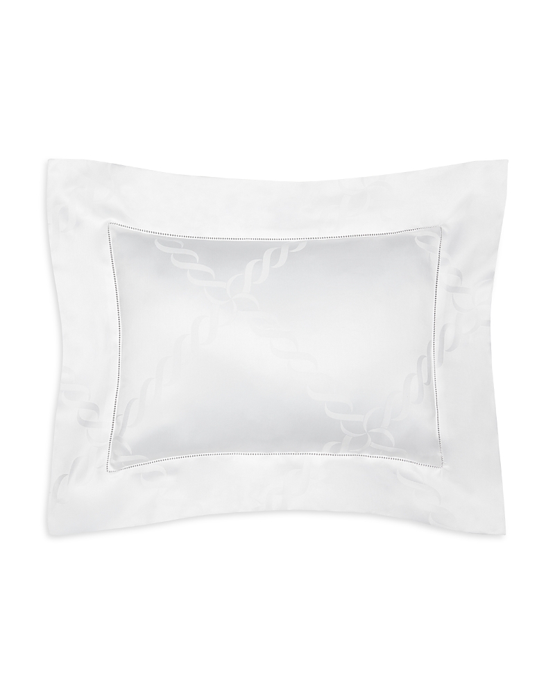 Pratesi Ori Treccia Boudoir Sham In White