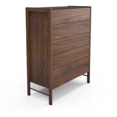 Frida Five Drawer Chest with Natural Stone