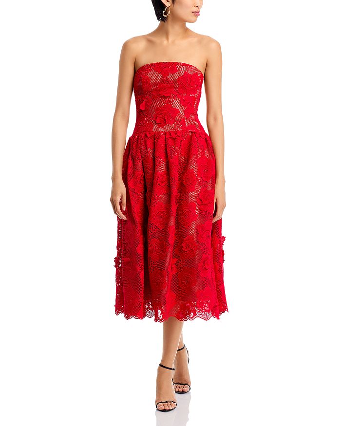 Self Portrait Lace Midi Dress Bloomingdale s