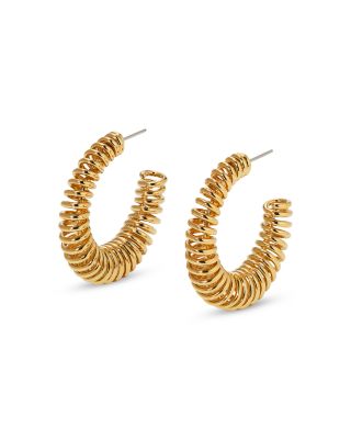 Nadri - Juno Coil Wire C Hoop Earrings in 18K Gold Plated
