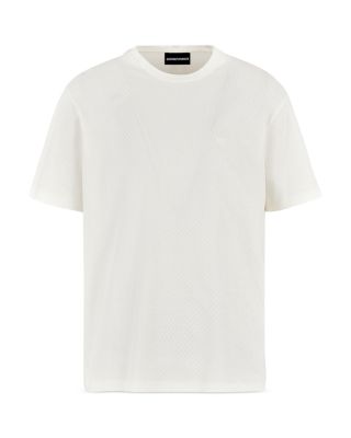 Allover Monochrome Jacquard Jersey Tee