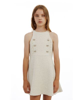Girls' Roma Boucle Mini Dress - Little Kid, Big Kid
