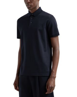 Emporio Armani - Chevron Jacquard Polo Shirt