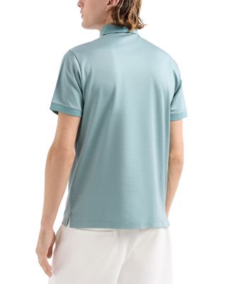 Two Tone Micro Design Polo Shirt