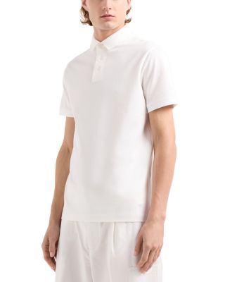 Emporio Armani Chevron Jacquard Polo Shirt