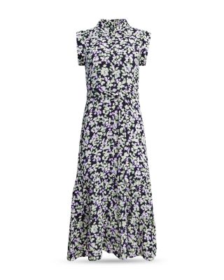 Esme Floral Print Sleeveless Midi Dress