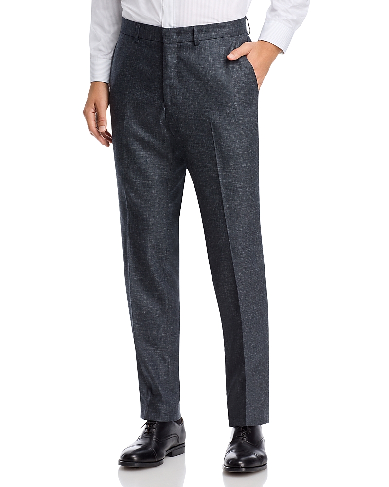 Vince Melange Solid Slim Fit Suit Pants In Black