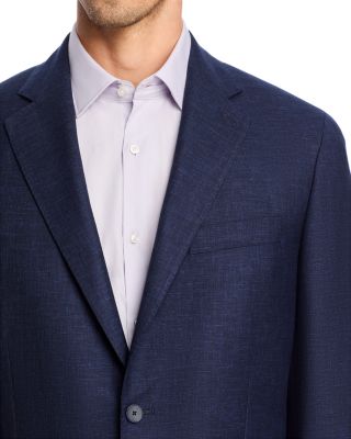 Melange Solid Unstructured Slim Fit Suit Jacket