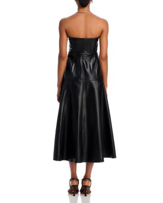 Veena Faux Leather Dress