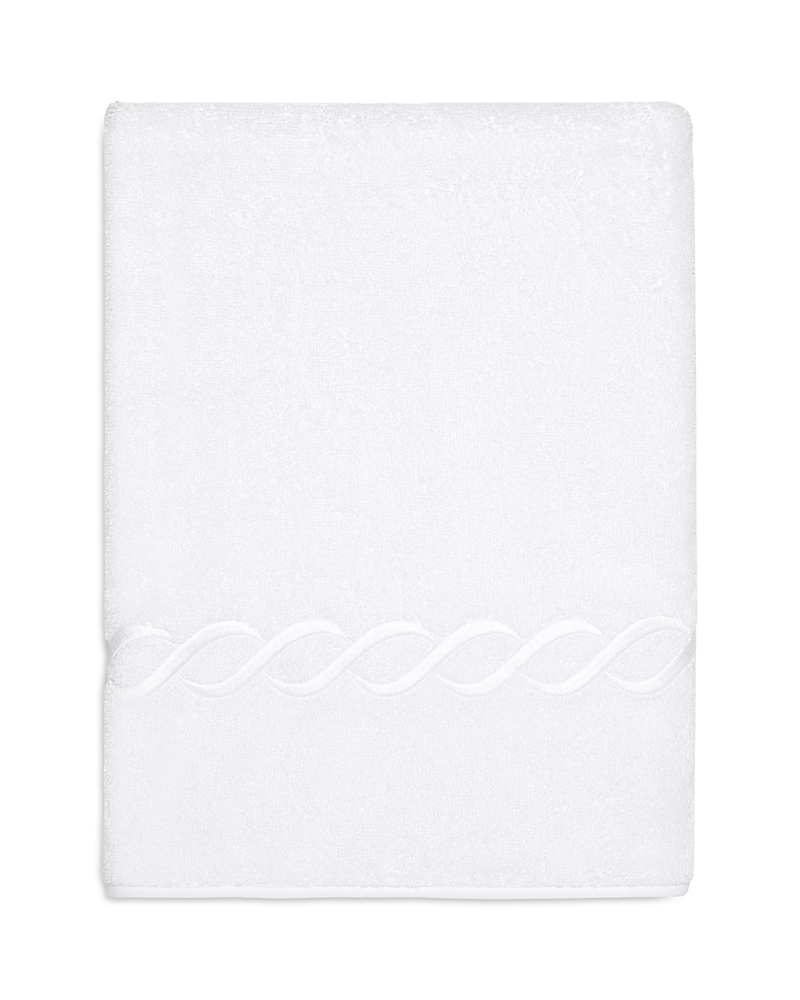 Pratesi Treccia Moderno Hand Towel In White/white