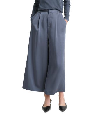 Vince - Satin Mid Rise Culottes