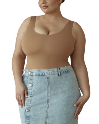 Scoop Neck Hourglass Shapewear Cheeky Bodysuit