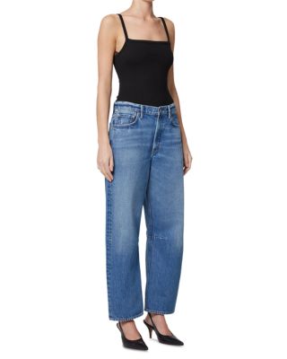 Miro High Rise Ankle Barrel Jeans in Pacifica
