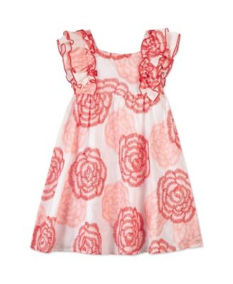 Tartine et Chocolat Girls' Rosa Ruffled Floral Dress - Little Kid, Big Kid