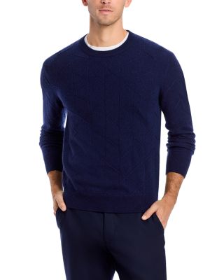 Bloomingdale's Navy retailer Blue Wool Utility Sweater