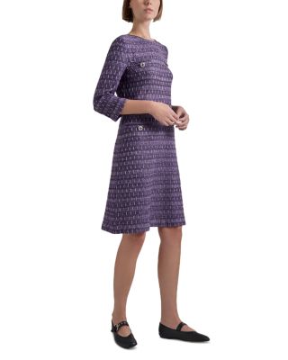 Metallic Tweed Shift Dress