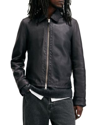 ALLSAINTS - Erol Regular Fit Leather Jacket