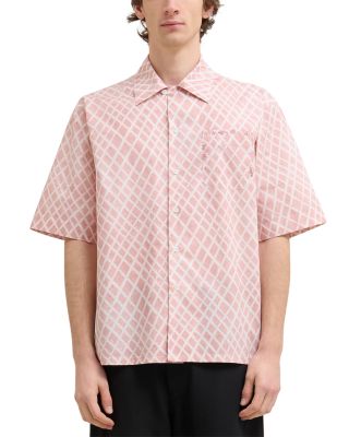 Marni - Printed Short Sleeve Button Front Shirt