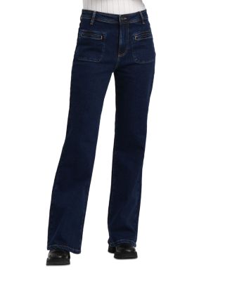 La Fée Maraboutée - Patch Pocket Wide Leg Jeans in Brut