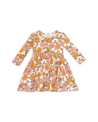 Angel Dear - Girls' Ambers Floral Twirly Long Sleeve Dress - Baby