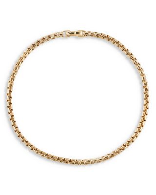 18K Yellow Gold Chain Bel Aire Box Link Bracelet
