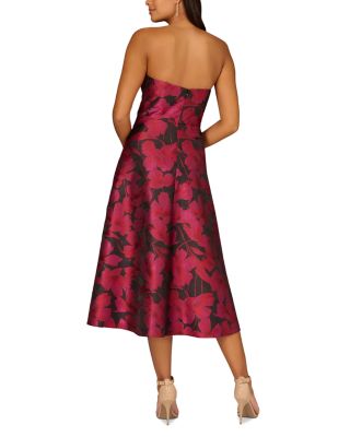 Floral Jacquard Midi Dress