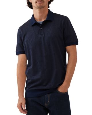 Leeson Cotton Geo Sports Fit Polo Shirt 