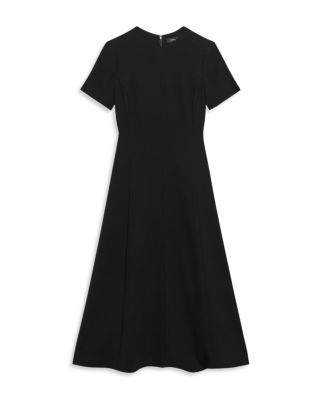 Admiral Crepe Short Sleeve Flare Midi Dress