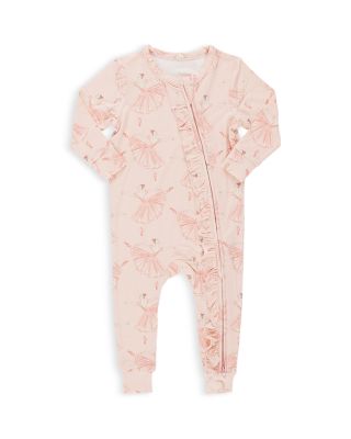 Pink Chicken Girls' Ruffled Ballerinas Printed Coverall - Baby